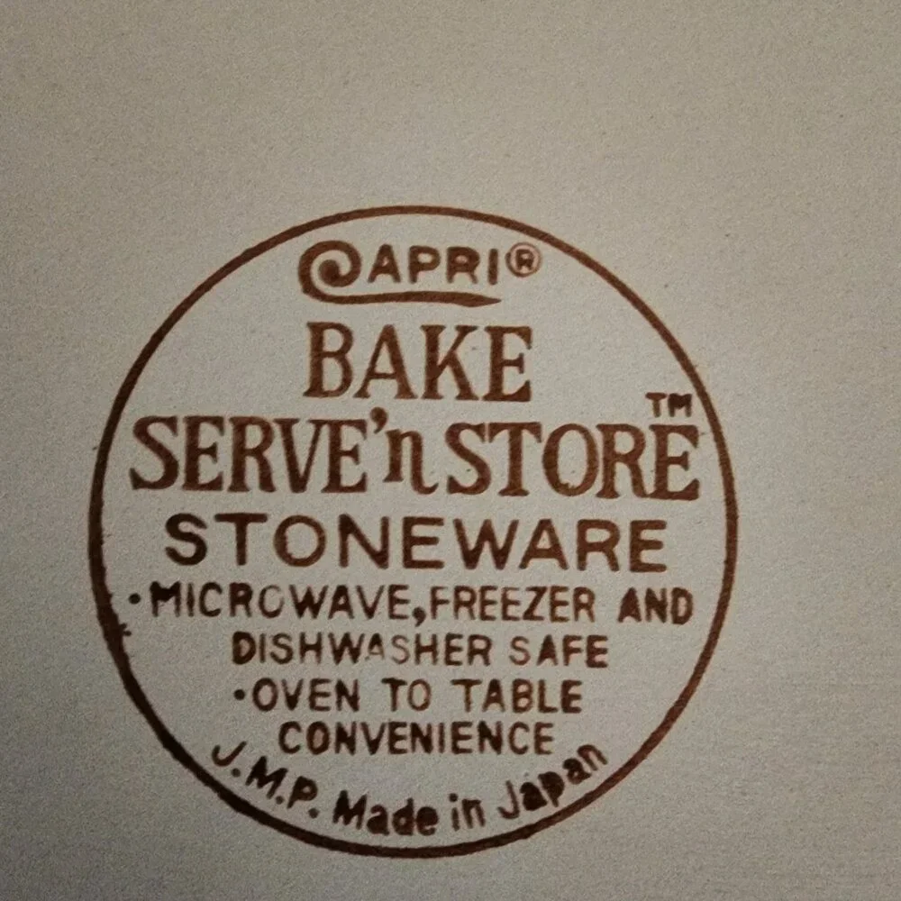Capri Bake Serve N Store Stoneware‎ 12